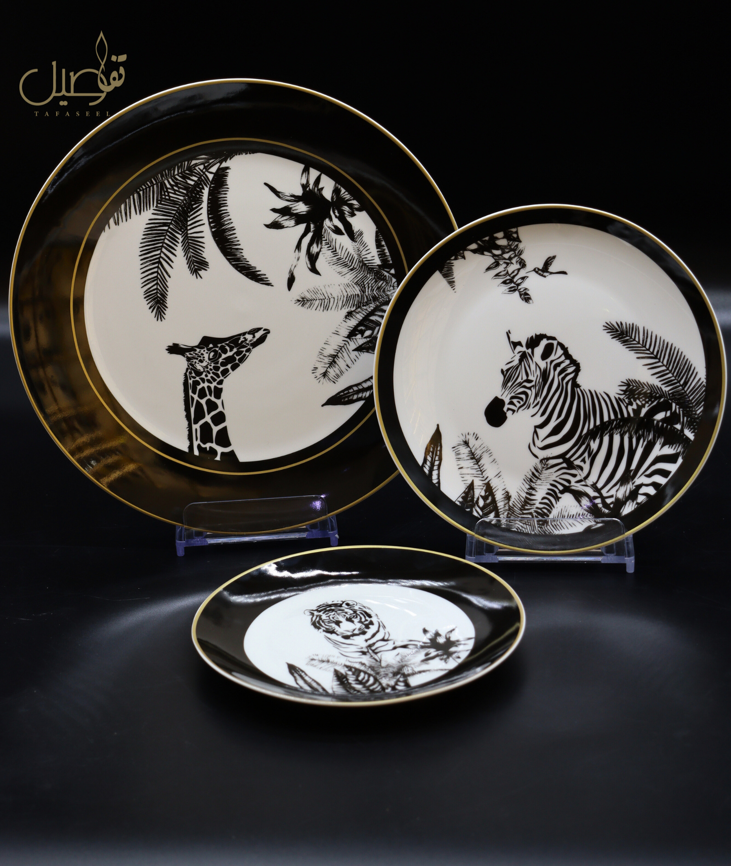 ✨ استمتع بجمال الطبيعة البرية مع سلسلة أطباق زيبرا الأفريقية! 🦓🌍