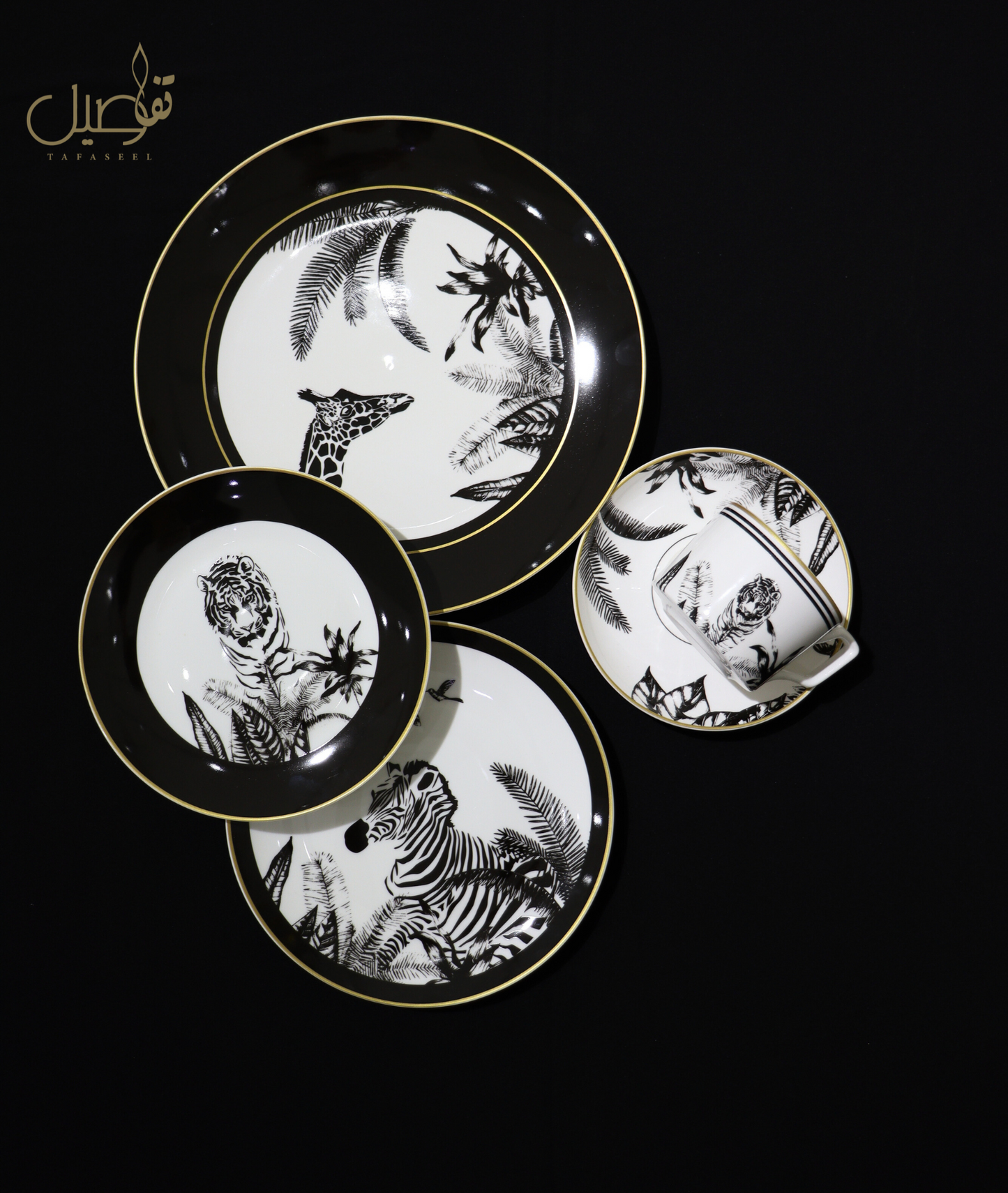 ✨ استمتع بجمال الطبيعة البرية مع سلسلة أطباق زيبرا الأفريقية! 🦓🌍