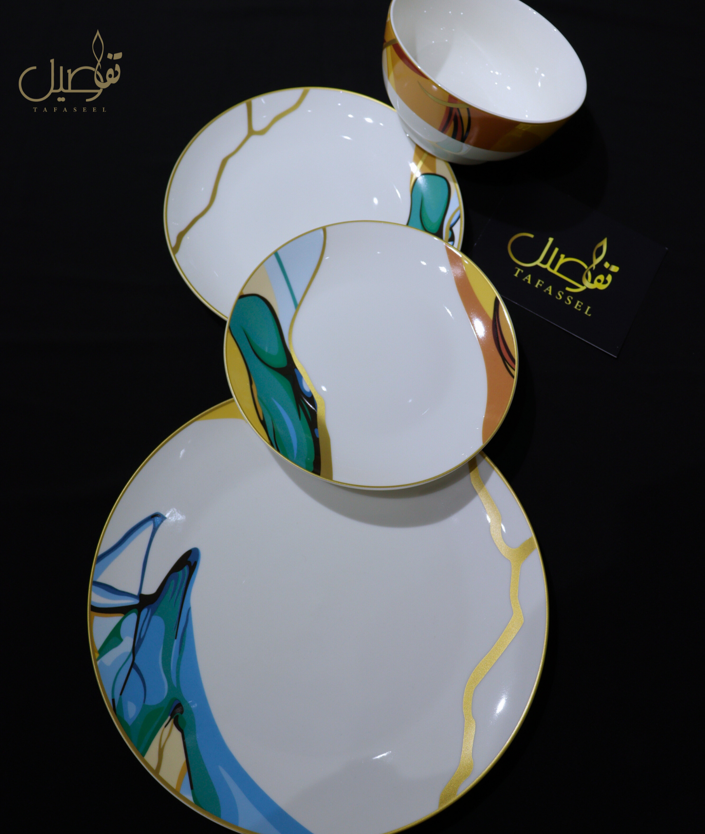 ✨ طقم بـ24 قطعة لخدمة 6 أشخاص – جمال وأناقة على مائدتك! ✨