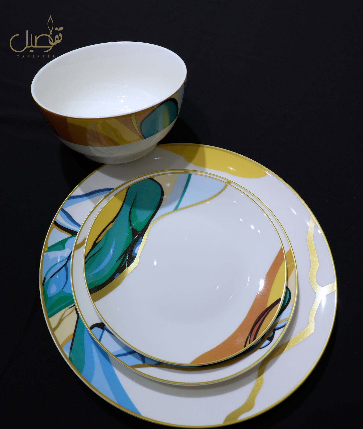 ✨ طقم بـ24 قطعة لخدمة 6 أشخاص – جمال وأناقة على مائدتك! ✨