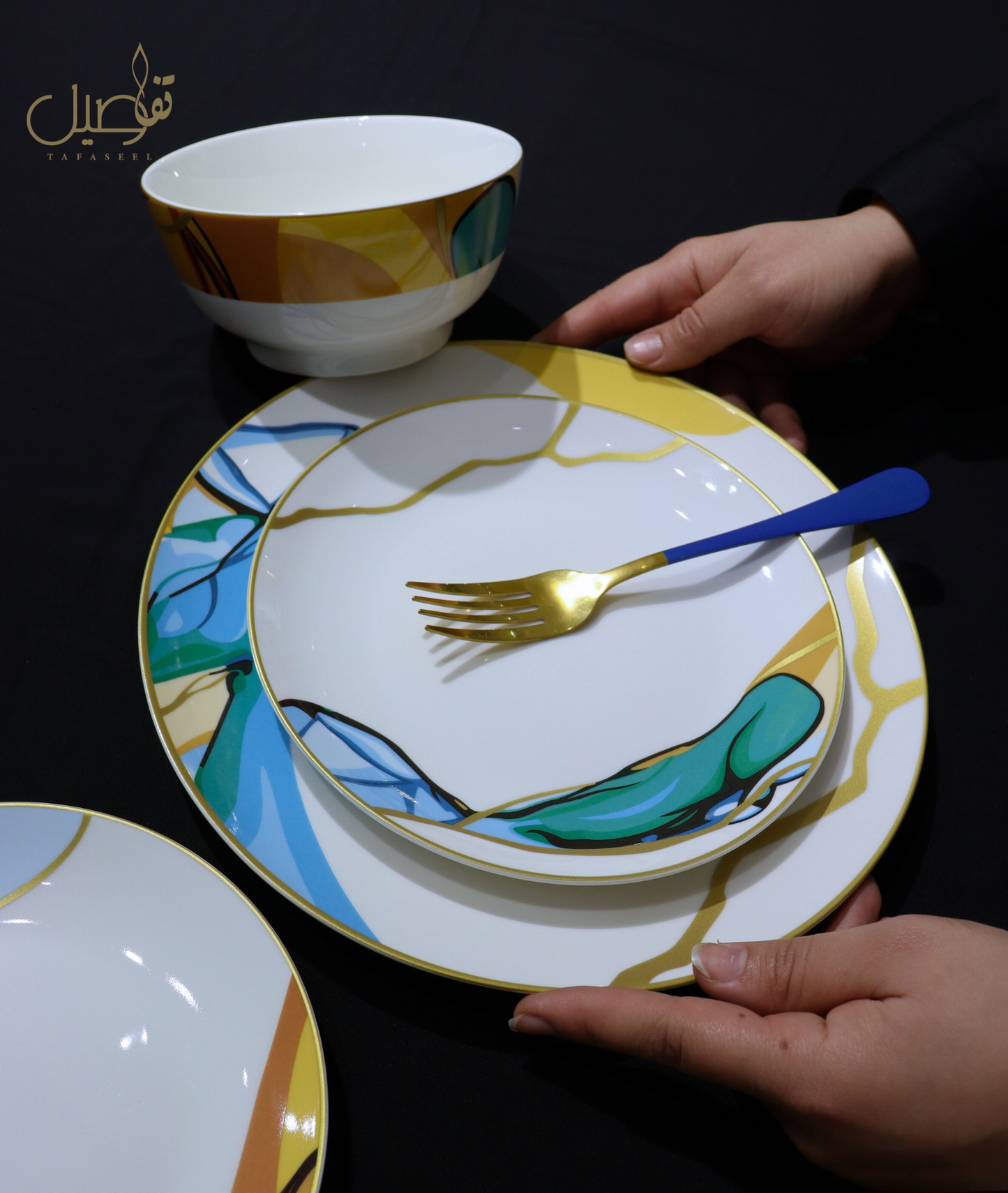 ✨ طقم بـ24 قطعة لخدمة 6 أشخاص – جمال وأناقة على مائدتك! ✨