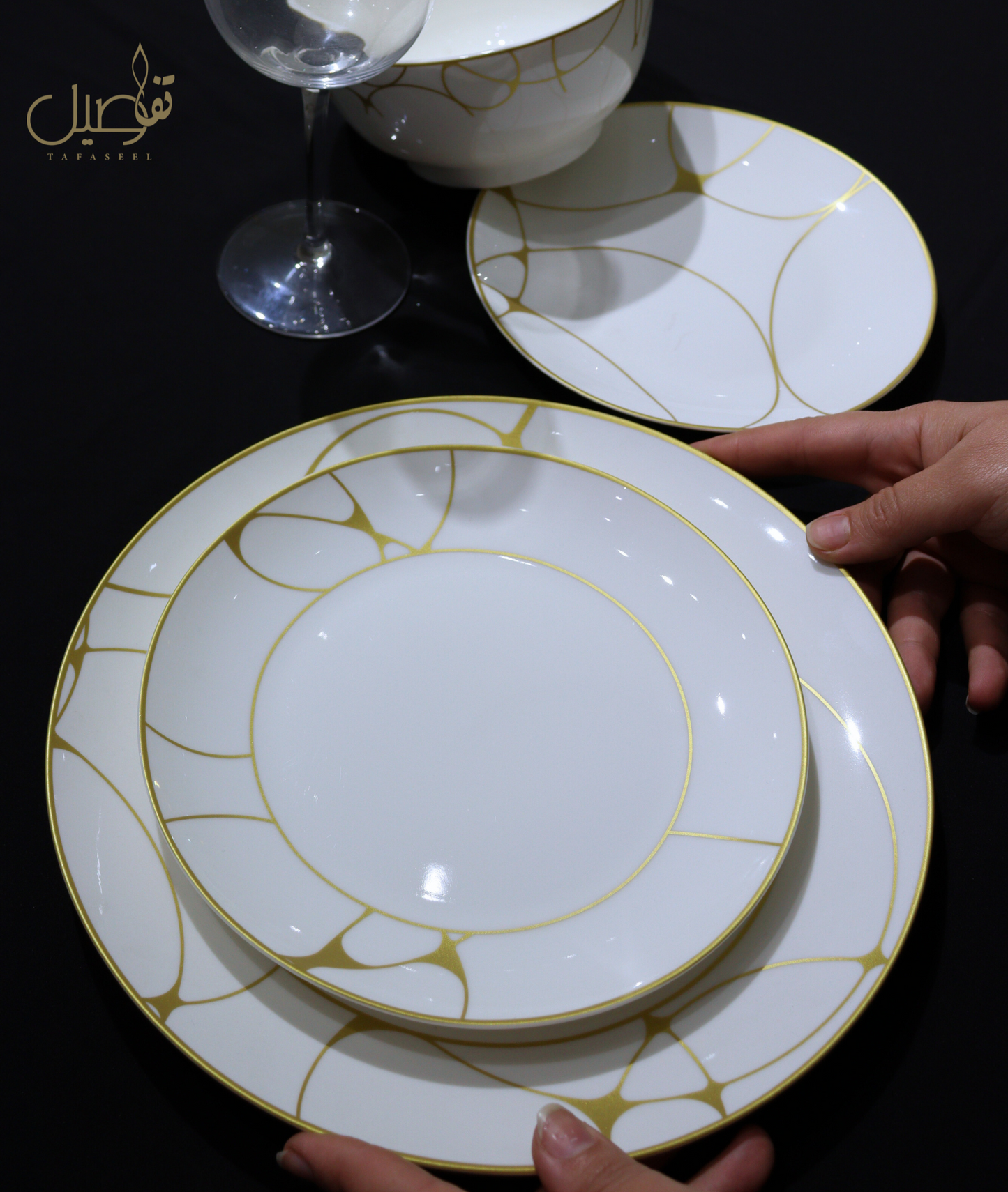 ✨ لأمسياتك الفاخرة ✨ طقم 24 قطعة لـ 6 أشخاص – اللمسة المثالية لكل مناسبة!