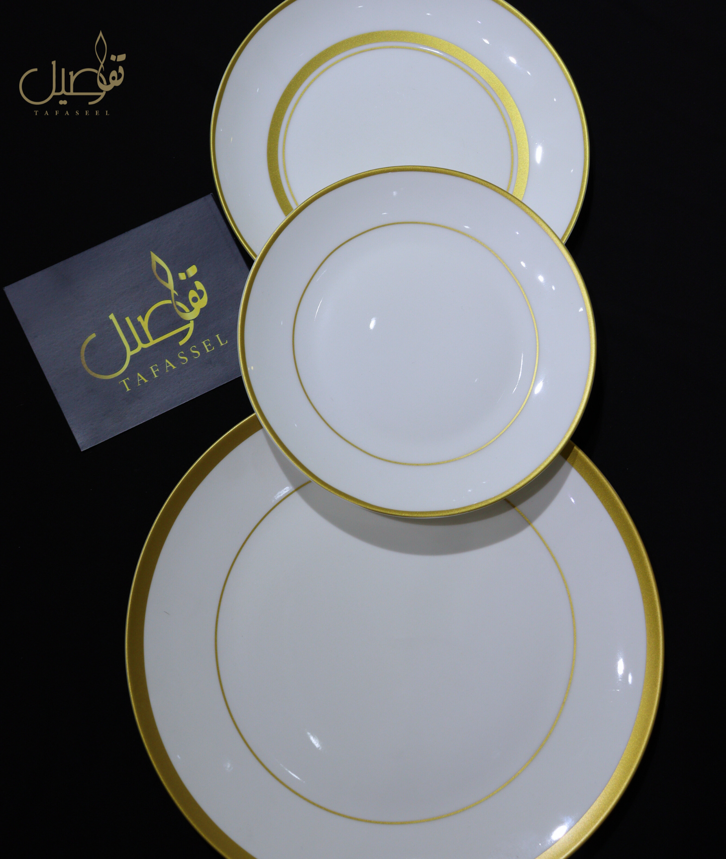 ✨ طقم أبيض ذهبي فاخر بـ18 قطعة - لمائدتك أناقة لا تُضاهى! ✨