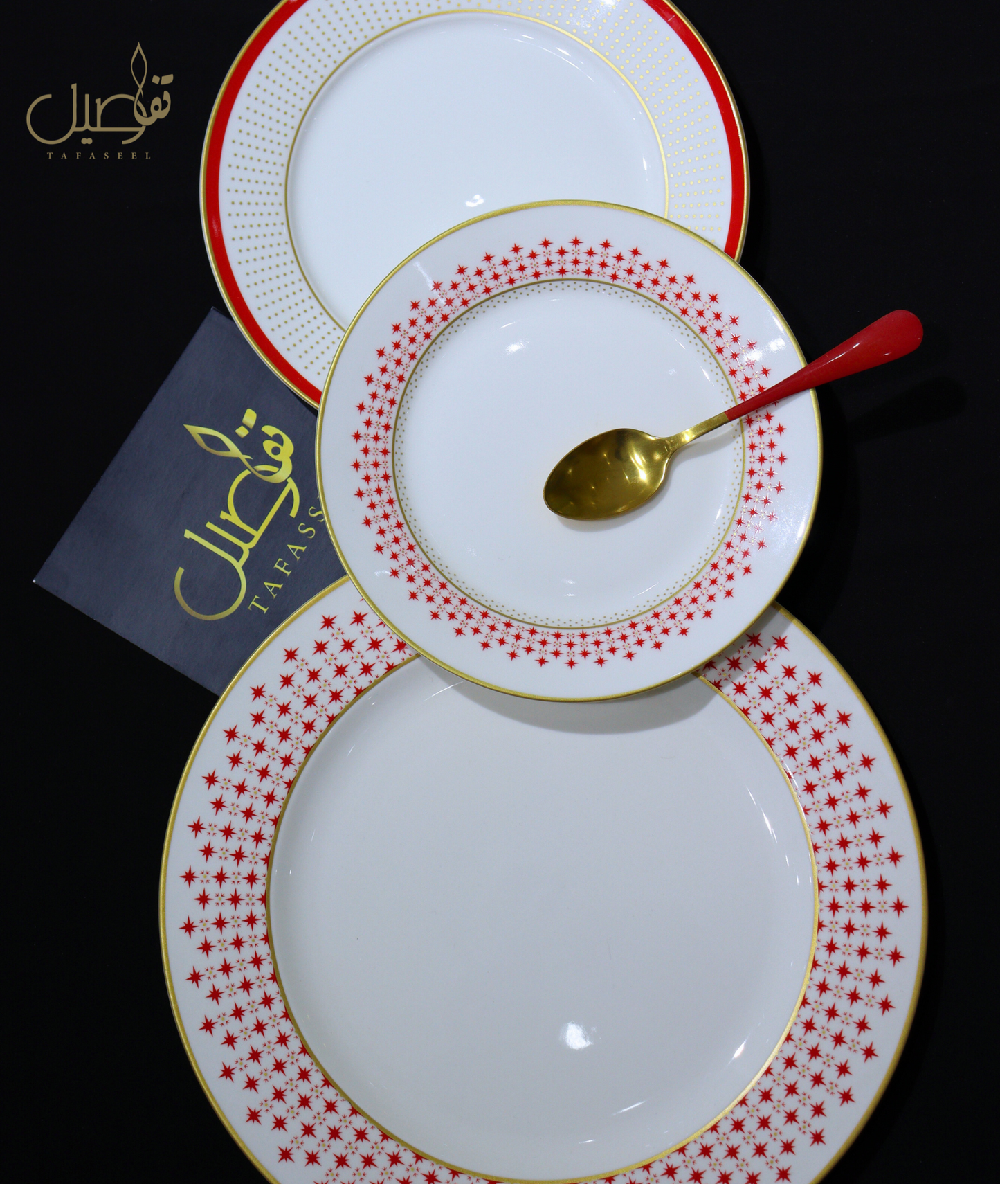 ✨ طقم فاخر باللون الأحمر لجلساتك المميزة ✨