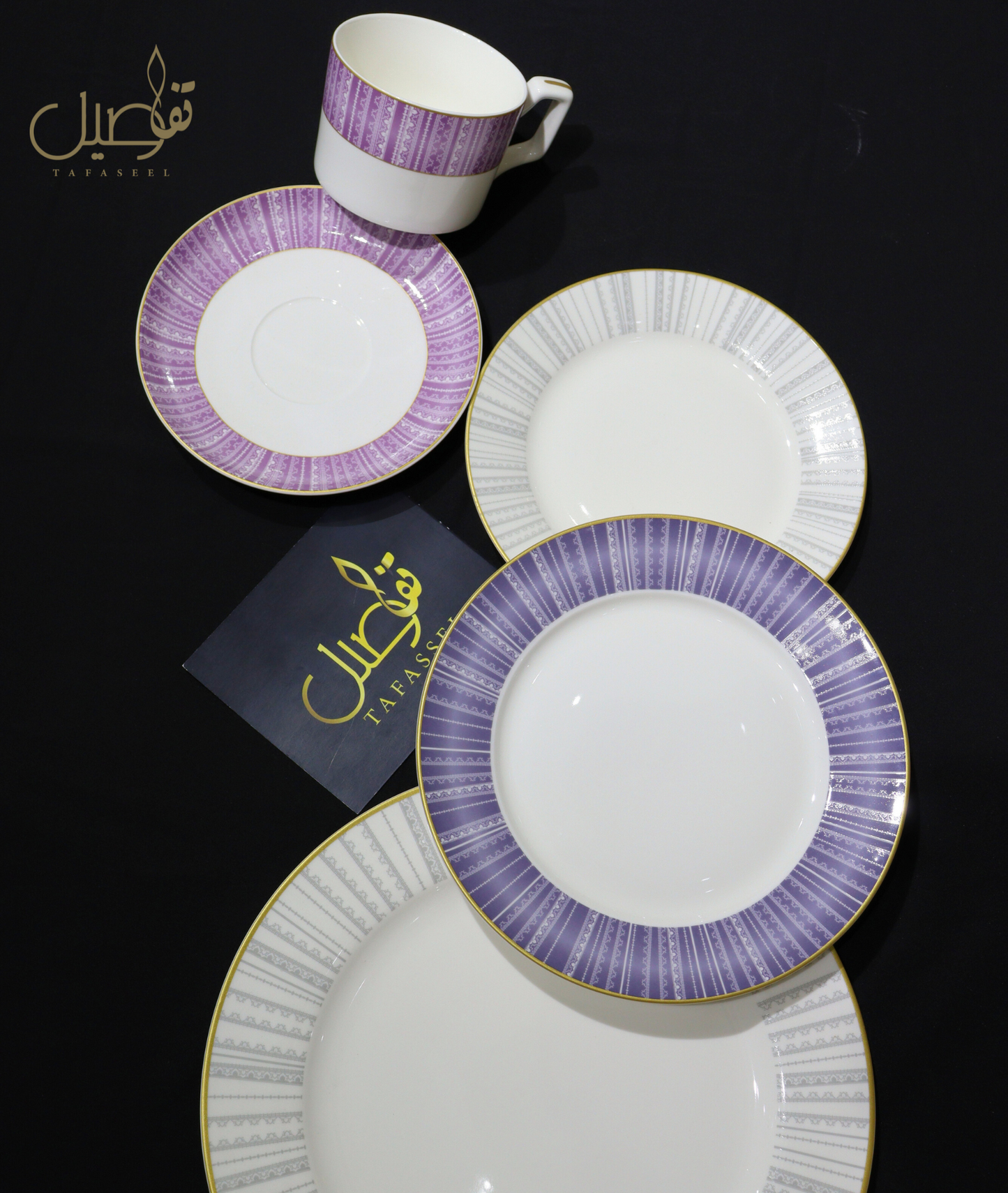 طقم فاخر من 30 قطعة لـ 6 أشخاص – أناقة مائدة لا تُقاوم! ✨