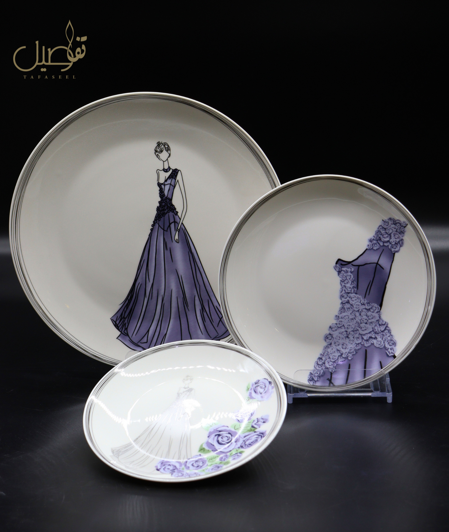 ✨ طقم مائدة فاخر بـ30 قطعة لـ6 أشخاص - جمال وأناقة على طاولتك! ✨