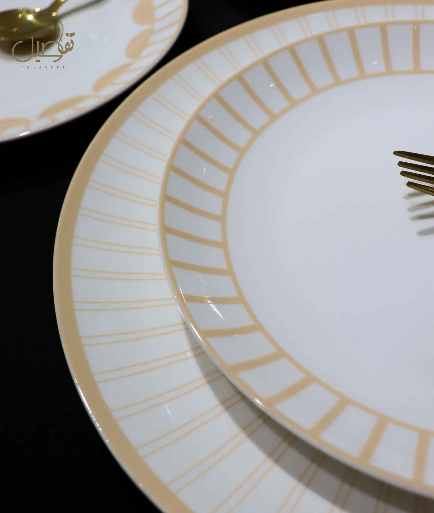 🎉✨ طقم صحون وفناجين فاخر لـ 6 أشخاص ✨🎉