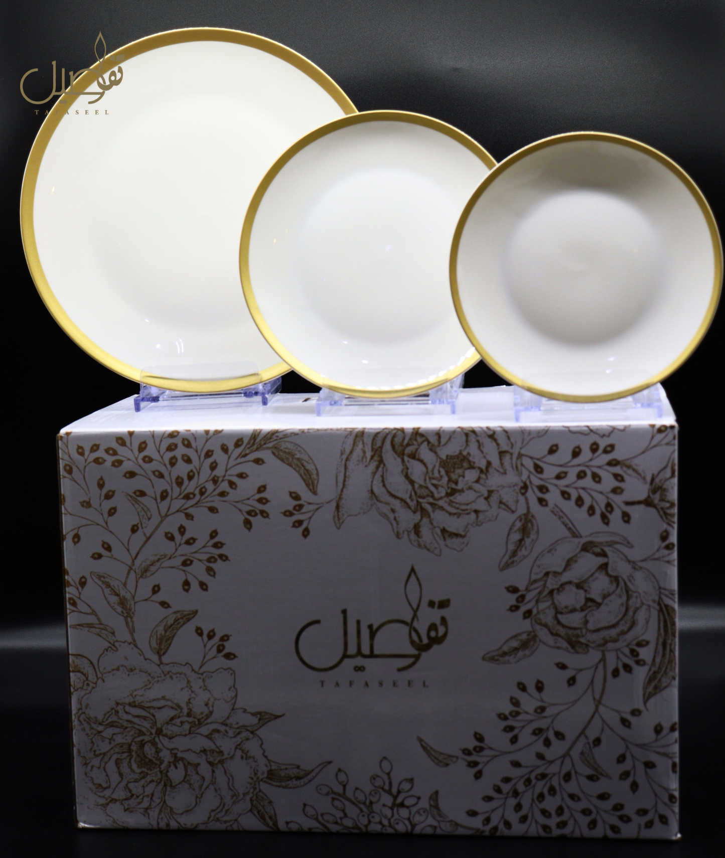 ✨ طقم أبيض أنيق – 18 قطعة لإطلالة راقية على مائدتك ✨