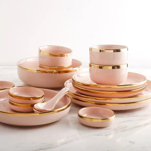 Pack d'assiette Rose