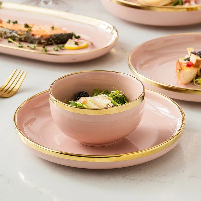 Pack d'assiette Rose