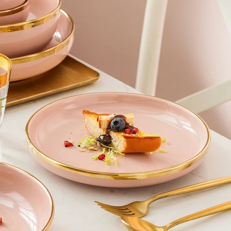Pack d'assiette Rose
