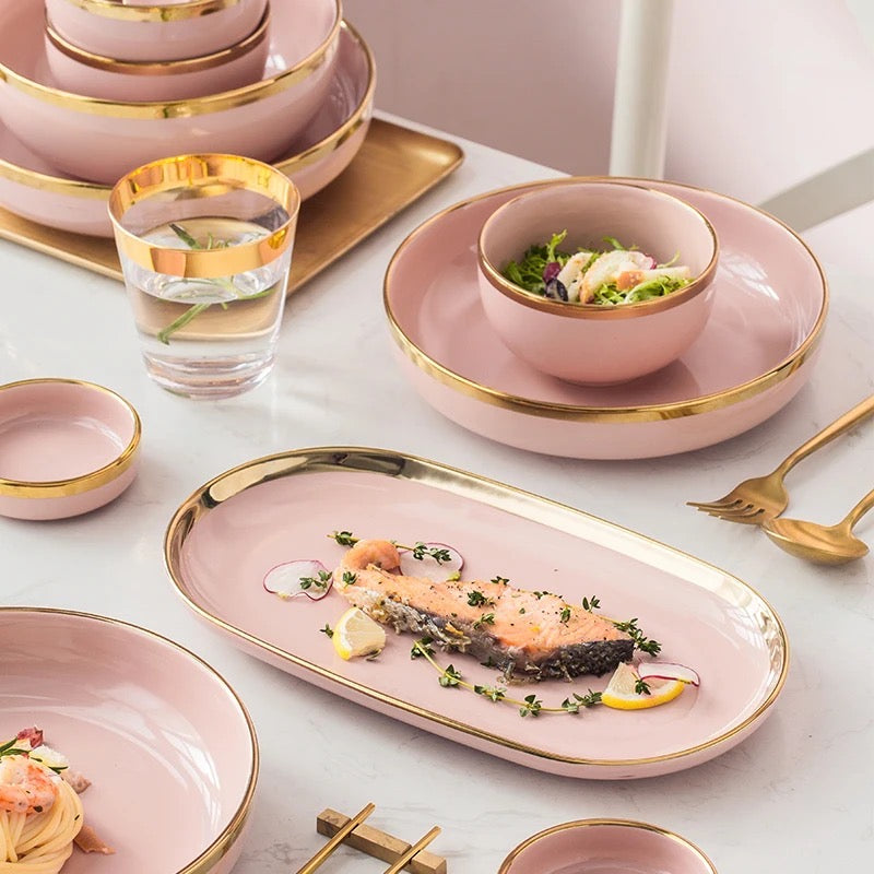 Pack d'assiette Rose
