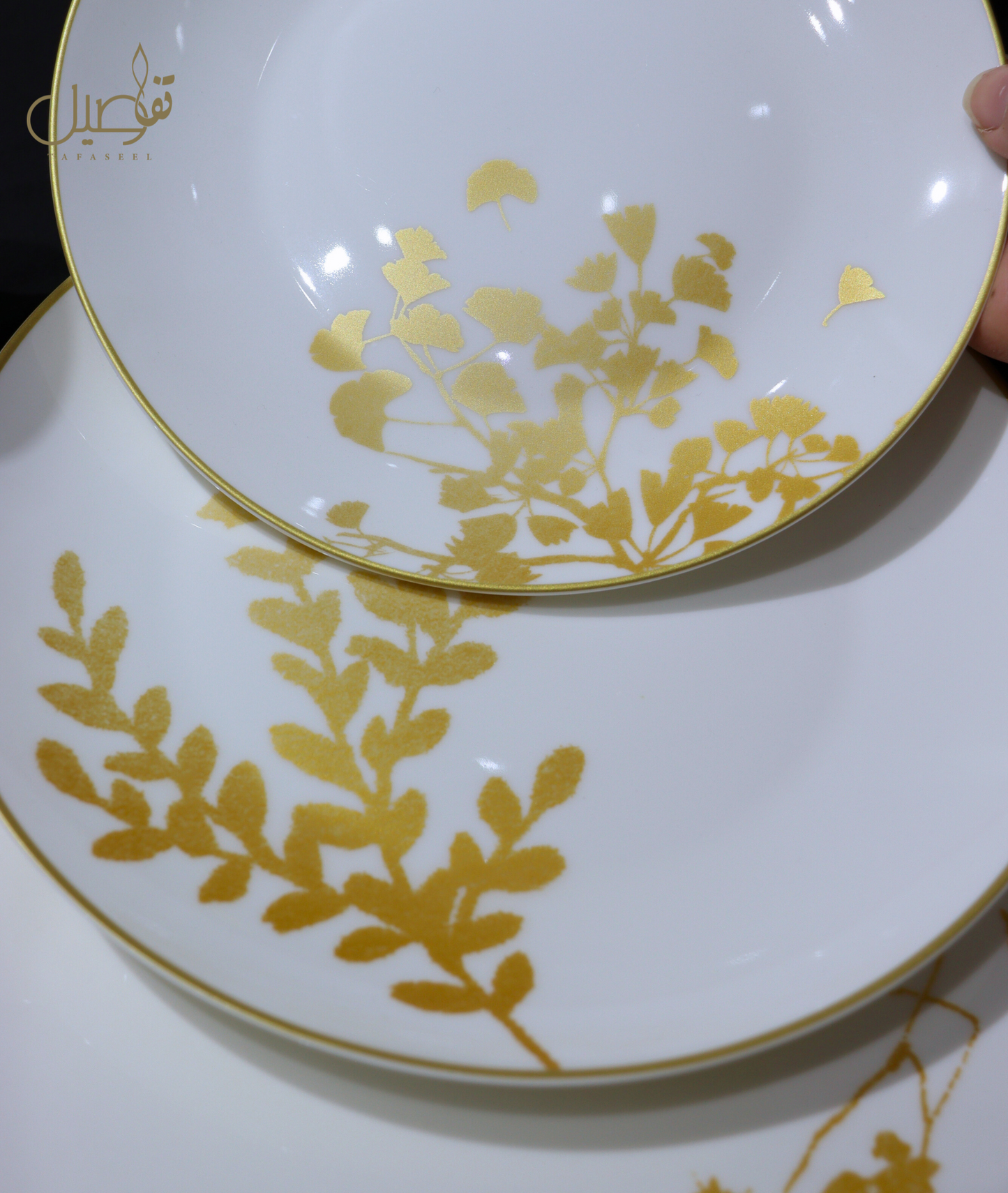 طقم مائدة أبيض فاخر لـ 6 أشخاص – أناقة لا تُقاوَم! ✨