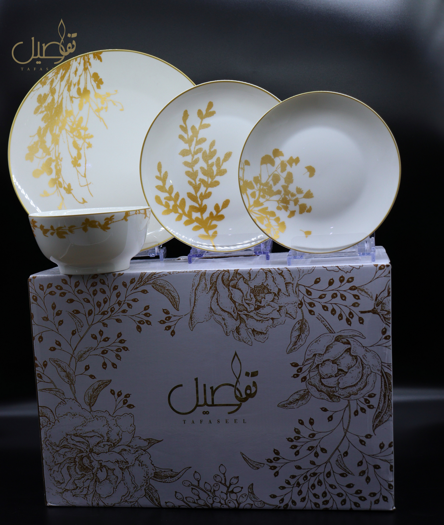 طقم مائدة أبيض فاخر لـ 6 أشخاص – أناقة لا تُقاوَم! ✨