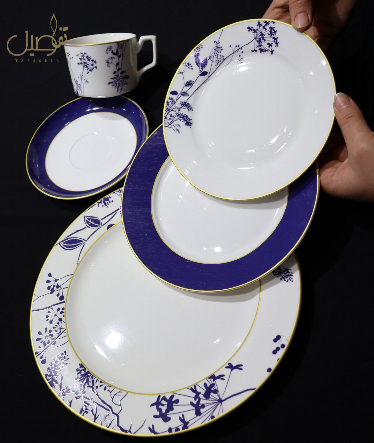 ✨ طقم أزرق فاخر للمناسبات والأيام المميزة! ✨